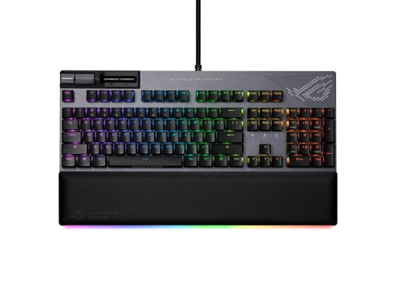 ASUS ROG Strix Flare II Animate RGB Gaming Keyboard - Hot-swap Blue Linear Sw...