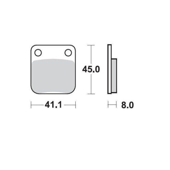 MOTO-MASTER Honda 090011 Sintered Brake Pads