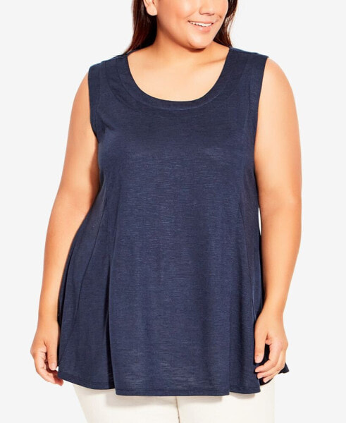 Plus Size Fit N Flare Tank Top