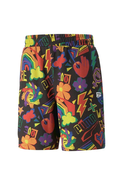 DOWNTOWN PRIDE AOP Shorts 8" TR PUMA Bla