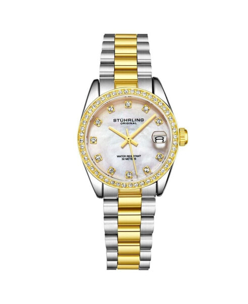 Women's Gold - Silver Tone Stainless Steel Bracelet Watch 31mm