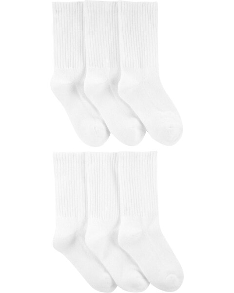 Kid 6-Pack Crew Socks 4-7