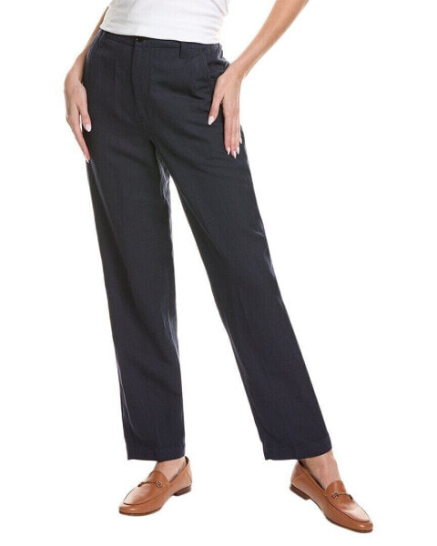 Alex Mill Mia Linen-Blend Pant Women's Navy 6