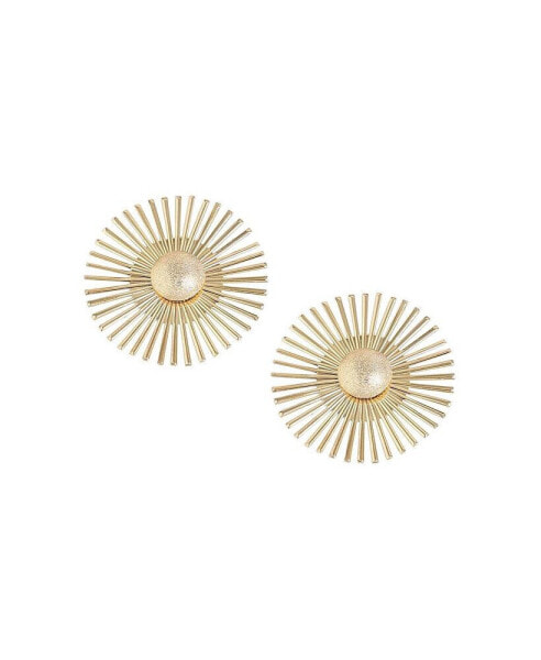 Women's Gold Sun Drop Earrings