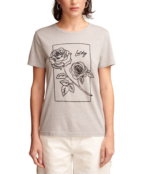 Women's Rose Graphic Classic T-Shirt