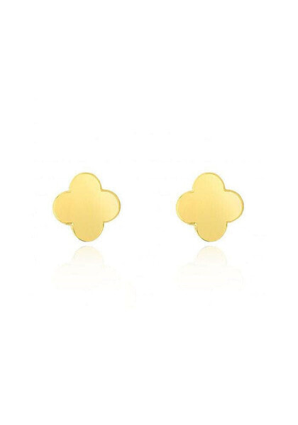 Gold Clover Earrings