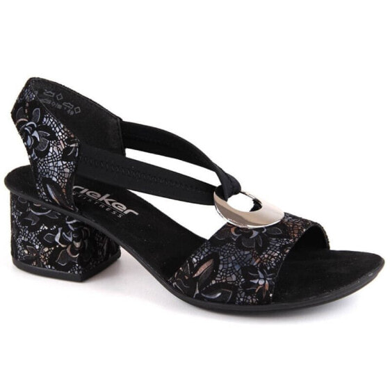 Comfortable Rieker W RKR679 black sandals