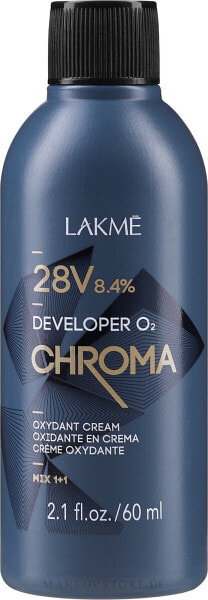 Creme-Oxidationsmittel - Lakme Chroma Developer 02 28V (8,4%) 60 ml