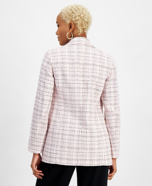 Women's Tweed Open-Front Blazer, Created for Macy's