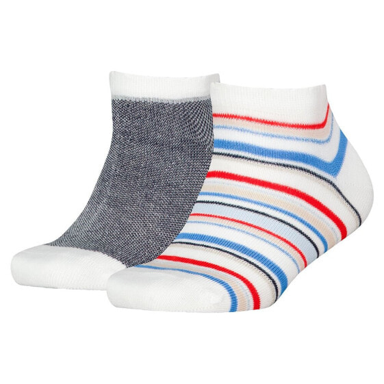 TOMMY HILFIGER Sneaker Stripe Lurex short socks 2 pairs