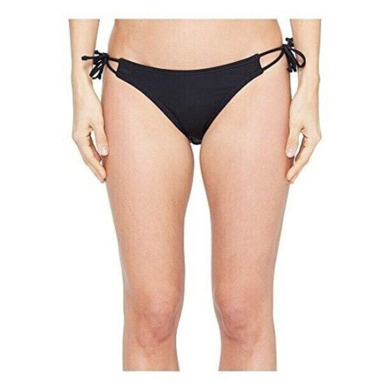 Echo Design 262616 Women's Black Side Tie Solid Bikini Bottom Swimwear Size S