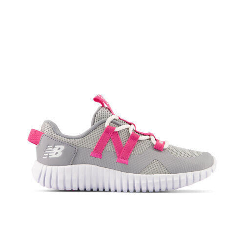 New Balance Kids' PLAYGRUV v2 Bungee Grey/Pink Size 13.5 W