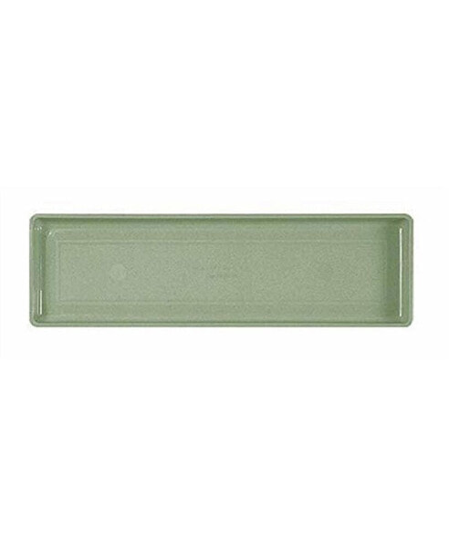 Plastic Countryside Sage Flower Box Tray, 18 Inch