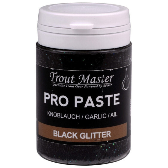Прикормка натуральная SPRO Black Glitter Pro Paste с чесночным ароматом