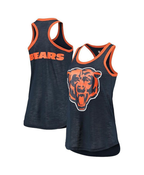 Women's Navy Chicago Bears Tater Tank Top