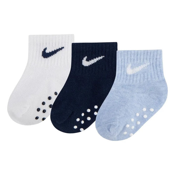 NIKE KIDS Core Swoosh Ankle Gripper socks 3 pairs