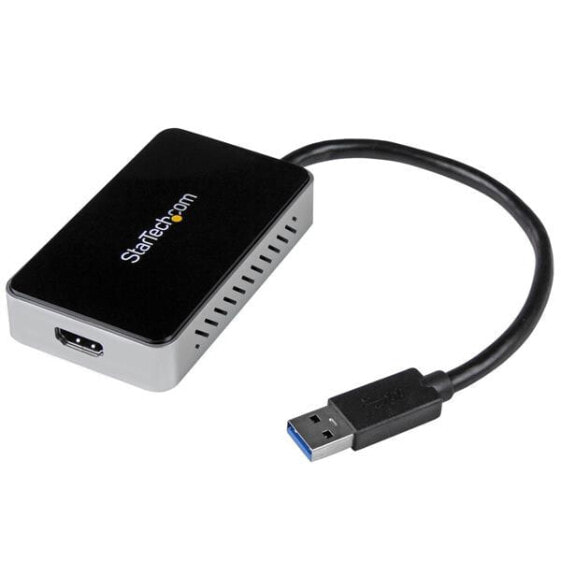 Адаптер StarTech.com USB 3.0 to HDMI с 1-портовым USB-концентратор – 1920x1200 - 3.2 Gen 1 (3.1 Gen 1) - USB Type-A - выход HDMI - 1920 х 1200 пикселей.