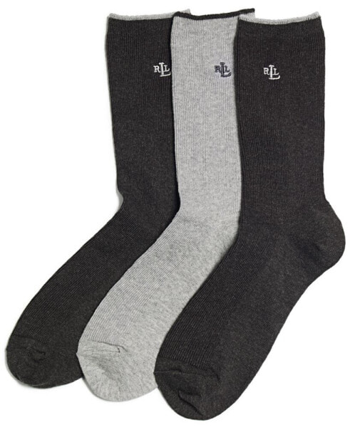 Women's Ribbed Cotton Trouser 3 Pack Socks