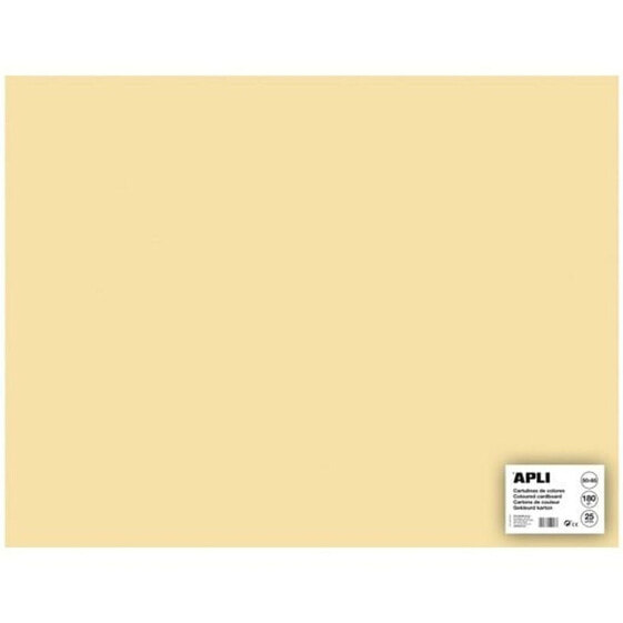 Картонная бумага цвета кремовый APLI Cards Apli Cream 50 x 65 см (25 штук)