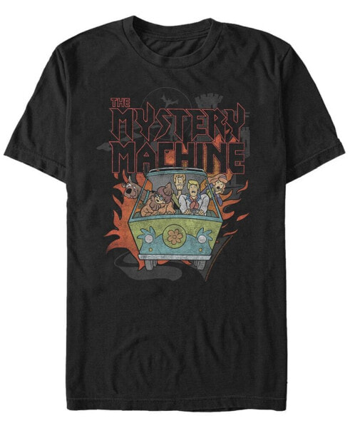 Scooby-Doo Men's Metal Mystery Machine Short Sleeve T-Shirt