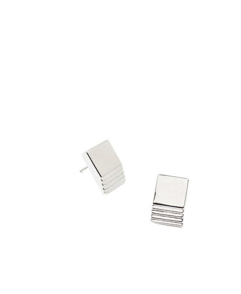 Layered Square Stud Earrings