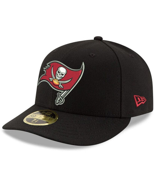 Men's Black Tampa Bay Buccaneers Omaha Low Profile 59FIFTY Fitted Team Hat