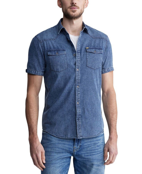 Men's Somba Short-Sleeve Denim Shirt