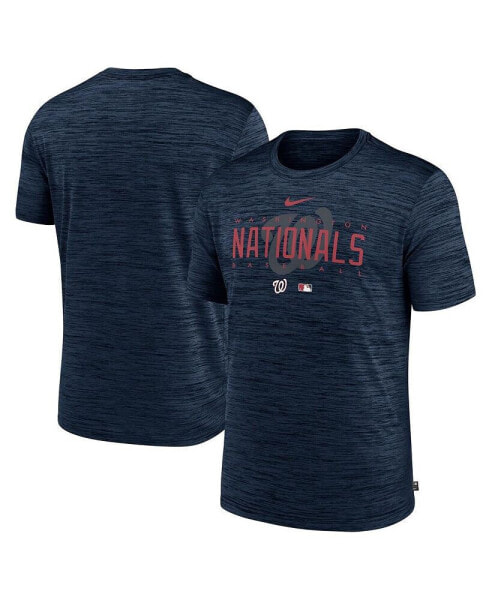 Men's Navy Washington Nationals Authentic Collection Velocity Performance Practice T-shirt