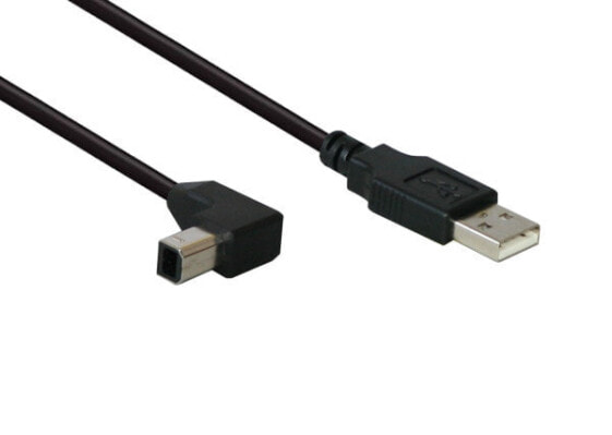 Good Connections USB Type A - USB Type B - m-m - 1m - 1 m - USB A - USB B - USB 2.0 - Male/Male - Black - Metallic