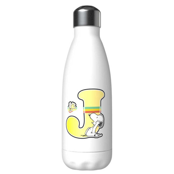 SNOOPY Letter J Customized Stainless Steel Bottle 550ml