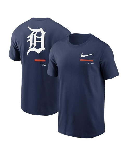 Men's Navy Detroit Tigers Over the Shoulder T-shirt