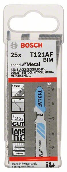 Bosch Stichsägeblatt T 121 AF Speed for Metal