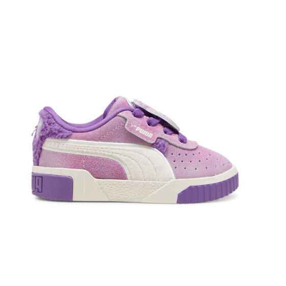 Кроссовки для девочек Puma Cali Lola X Squish шнурки для малышей розовые, фиолетовые