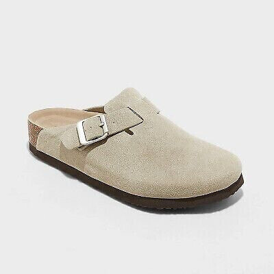 Women's Betsy Clog Mule Flats - Universal Thread Taupe 10