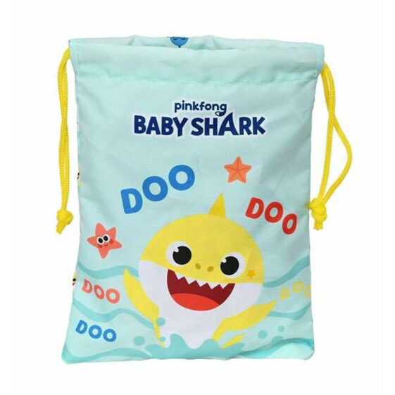 Сумка-рюкзак на веревках Baby Shark Beach day Жёлтый Светло Синий 20 x 25 cm