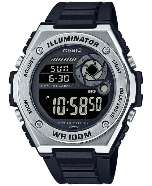Часы Casio Digital Black Resin Strap Watch 51mm