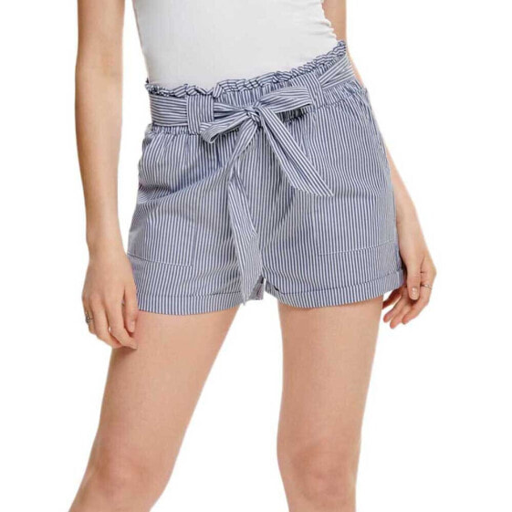 ONLY Smilla Stripe Belt denim shorts