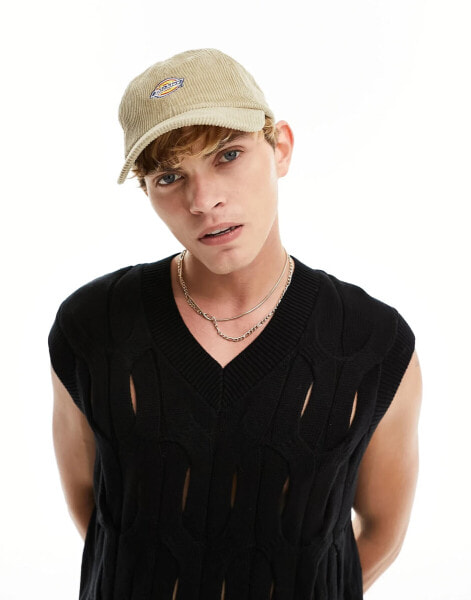 Dickies hardwick cord cap in khaki