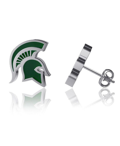 Women's Michigan State Spartans Enamel Post Earrings