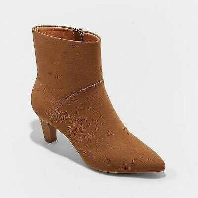 Women's Frances Ankle Boots - Universal Thread Brown 6
