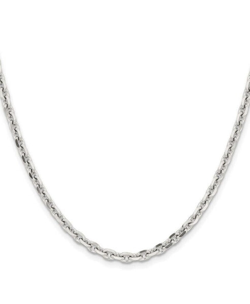 Stainless Steel Polished 4.3mm Cable Chain Necklace
