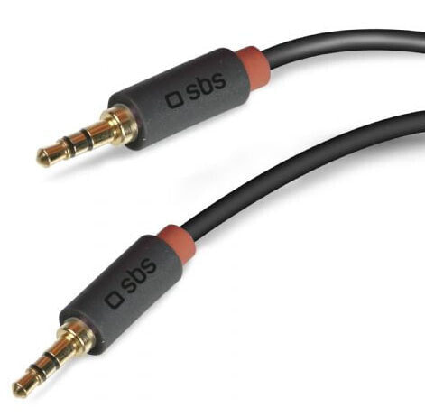 SBS Audio stereo cable - 3,5mm jack made for mobile and smartphones - 3.5mm - Male - 3.5mm - Male - 1.5 m - Black