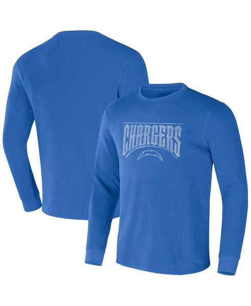 Men's NFL x Darius Rucker Collection by Powder Blue Los Angeles Chargers Long Sleeve Thermal T-shirt