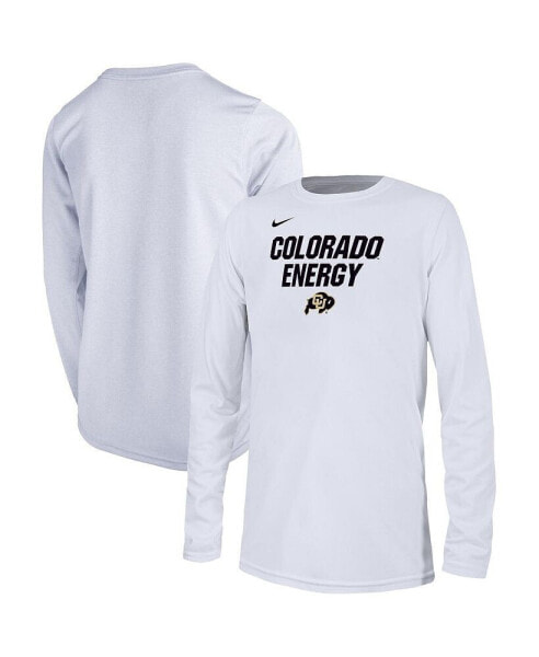 Футболка для малышей Nike белая Colorado Buffaloes 2024 On-Court Energy.