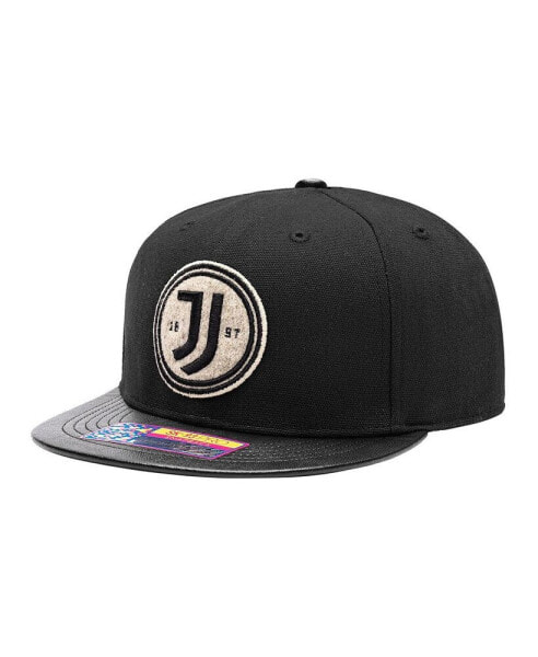 Men's Black Juventus Swatch Snapback Hat