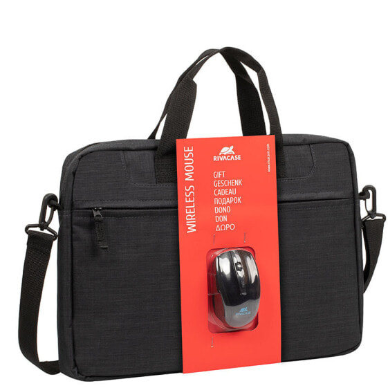 rivacase 8038 + WIRELESS MOUSE - Briefcase - 39.6 cm (15.6") - Shoulder strap - 470 g