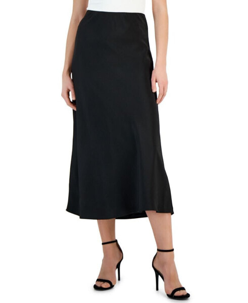 Women's Satin Midi Skirt