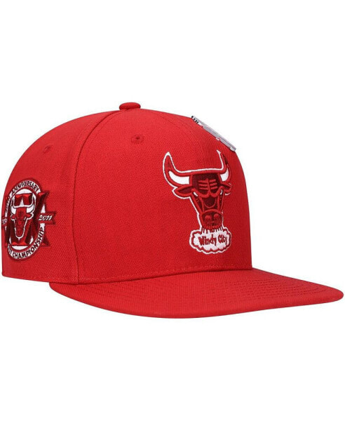 Men's Red Chicago Bulls Hardwood Classics 20th Anniversary Cherry Bomb Fitted Hat