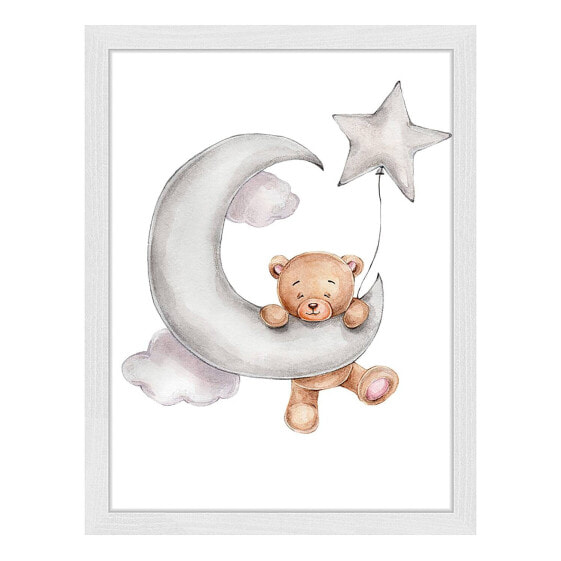 Bild Cute Bear Upon The Moon