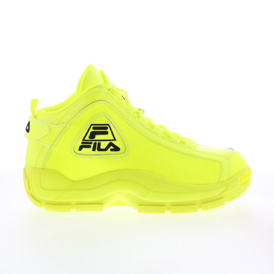 Fila Grant Hill 2 1BM01828-701 Mens Yellow Leather Athletic Basketball Shoes
